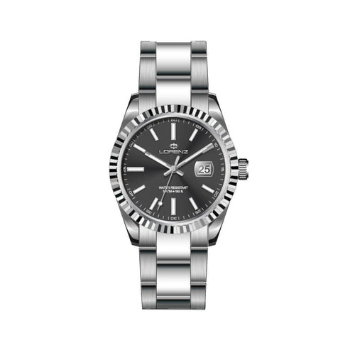 Lorenz Ginevra – Orologio Donna Acciaio con Quadrante Nero (28190CC)
