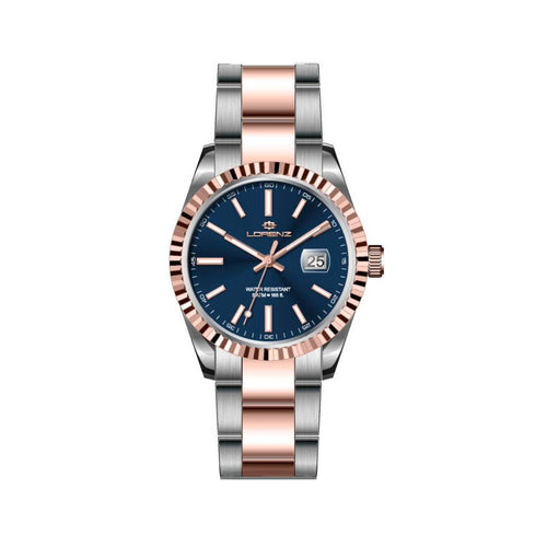 Lorenz Ginevra – Orologio Donna Bicolore Oro Rosa Silver (28190FF)
