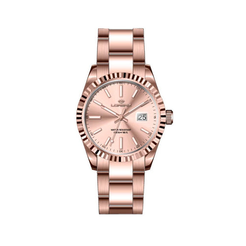Lorenz Ginevra – Orologio Donna Acciaio Oro Rosa (28190GG)