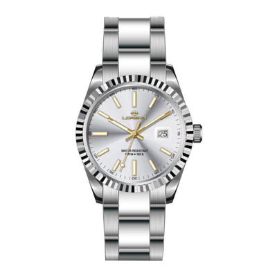 Lorenz Ginevra – Orologio Uomo Acciaio Silver Gold (28187AA)