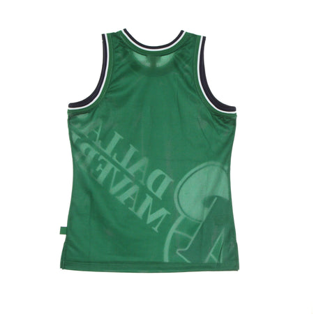 MITCHELL &amp; NESS Canotta Basket Uomo Nba Big Face Blown Out Fashion Jersey Dalmav Green/original Team Colors da uomo