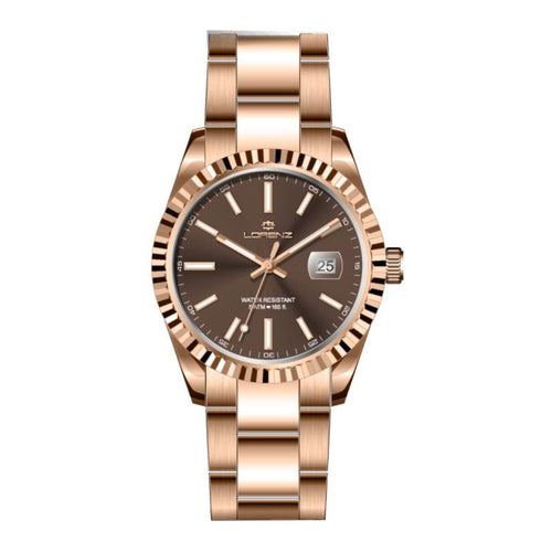Lorenz Ginevra – Orologio Uomo Acciaio Oro Rosa (28187FF)