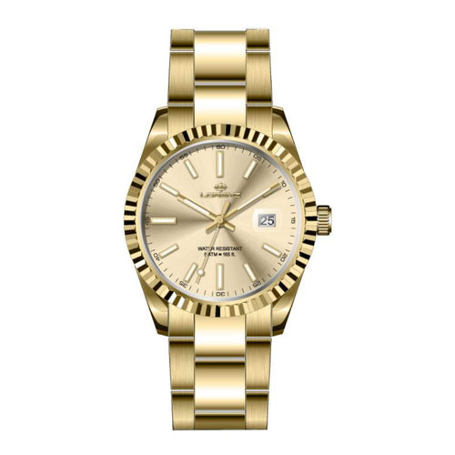 Lorenz Ginevra – Orologio Uomo Acciaio Dorato (28187GG)
