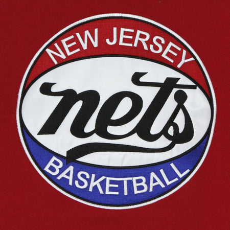 MITCHELL &amp; NESS Felpa Cappuccio Uomo Nba Fusion Fleece Hoodie Hardwood Classics Nejnet Original Team Colors da uomo