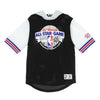 MITCHELL & NESS Felpa Leggera Cappuccio Manica Corta Uomo Nba Mesh Fashion Hoodie Hardwood Classics All Star Game 1985 Black/black/silver da uomo
