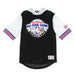 MITCHELL & NESS Felpa Leggera Cappuccio Manica Corta Uomo Nba Mesh Fashion Hoodie Hardwood Classics All Star Game 1985 Black/black/silver da uomo