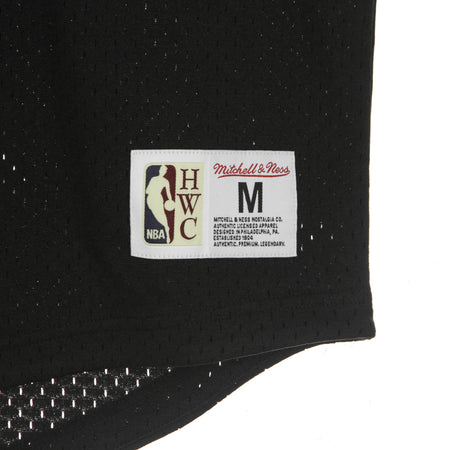 MITCHELL & NESS Felpa Leggera Cappuccio Manica Corta Uomo Nba Mesh Fashion Hoodie Hardwood Classics All Star Game 1985 Black/black/silver da uomo