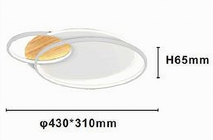 Plafoniera Led 38 W Cerchi Bianco Lampadario Soffitto Moderno Luce Fredda 70845