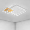 Plafoniera Led 40w Quadrati Bianco Lampadario Soffitto Moderno Luce Fredda 70869