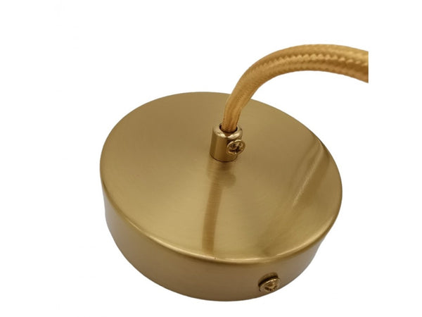 Lampadario A Sospensione Oro Con Sfera Vetro Bianco Attacco E27 Moderno Minimal 33504