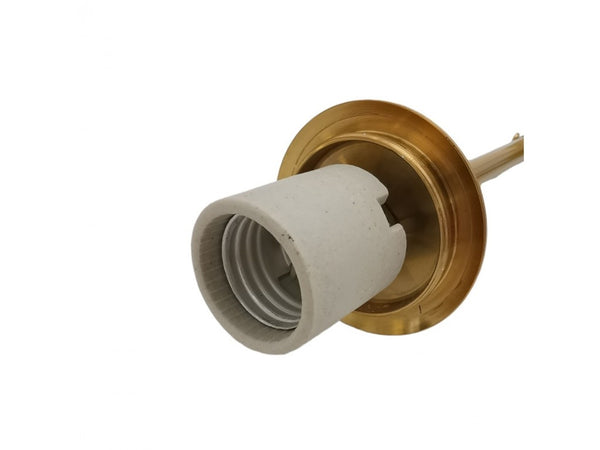 Lampadario A Sospensione Oro Con Sfera Vetro Bianco Attacco E27 Moderno Minimal 33504