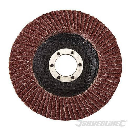 Disco a lamella in ossido di alluminio per l'utilizzo con smerigliatrici angolari portatili silverline Silverline
