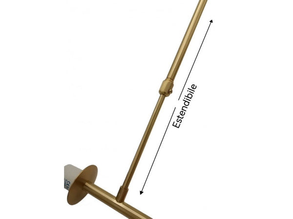 Lampadario A Sospensione Oro Con 2 Sfere In Vetro Bianco Opaco Attacco G9 E27 33481