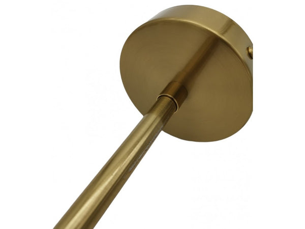 Lampadario A Sospensione Oro Con 2 Sfere In Vetro Bianco Opaco Attacco G9 E27 33481