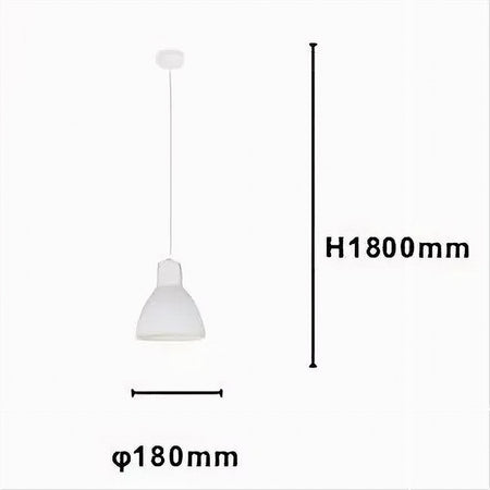 Lampadario A Sospensione E27 Ferro Paralume Moderno Contemporaneo Campanella Bianca 33283