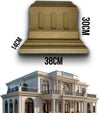 €19,99pz-***-STOCK-***-Fregio-capitello-cimasa-per-esterno-in-xps-resinati-38x30x14cm-PDB03