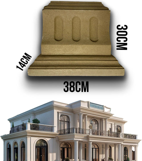 €19,99pz-***-STOCK-***-Fregio-capitello-cimasa-per-esterno-in-xps-resinati-38x30x14cm-PDB03