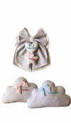 Fiocco nascita in cotone personalizzabile fatto a mano 35 x h 40 cm Made in Italy