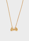 Collana pendente con fiocco