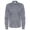 Camicia Peter Grigio Camicia Uomo Elasticizzata Manica Lunga Cameriere Barman Reception
