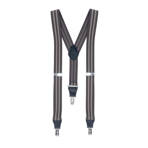 Bretelle Rigate Marrone Bretelle Elastiche Cameriere