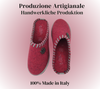 Le Originali Tirolesi Ciabatte Donna in Vera Lana Cotta, Pantofole Invernali 100% Made in Italy, Artigianato Ecosostenibil