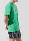 KARL LAGERFELD T-SHIRT WAVE LOGO RELAXED T-SHIRT da uomo