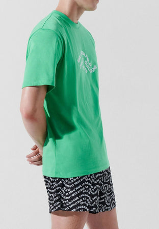 KARL LAGERFELD T-SHIRT WAVE LOGO RELAXED T-SHIRT da uomo
