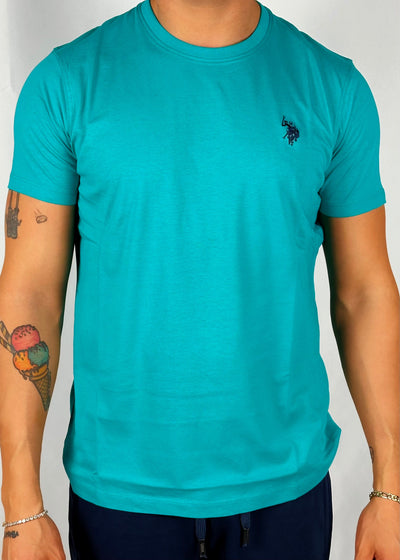 T-shirt Luca verde tiffany