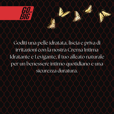 Gobig life crema intima idratante e levigante con burro di cupuaçu, olio di germe di grano e aloe vera | sollievo per secchezza e irritazioni | 100% ingredienti naturali | trattamento per parti intime