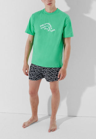 KARL LAGERFELD T-SHIRT WAVE LOGO RELAXED T-SHIRT da uomo