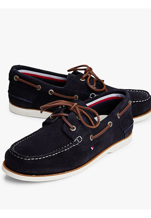Tommy Hilfiger MOCASSINO TH BOAT SHOE CORE SUEDE da uomo