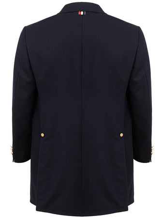 Thom Browne Chesterfield Overcoat Blu da uomo