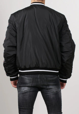 GCDS Giubbotto LOGO TAPE NYLON BOMBER da uomo