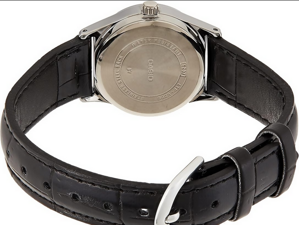 Orologio Casio LTP-V006L-7B, Casio Donna Pelle Nero Analogico