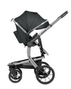 KIKKABOO Trio Completo IRENE, colore DARK GREY composto da Culla Navicella + Seggiolino Auto i-Size (40-87 cm) + Passeggino