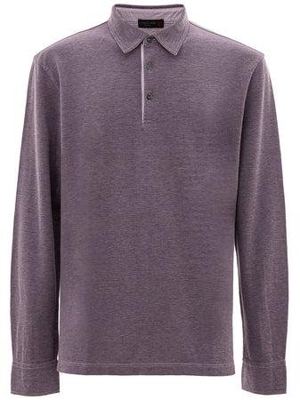 Corneliani Polo color indaco da uomo