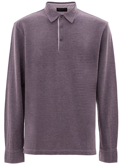 Corneliani Polo color indaco da uomo