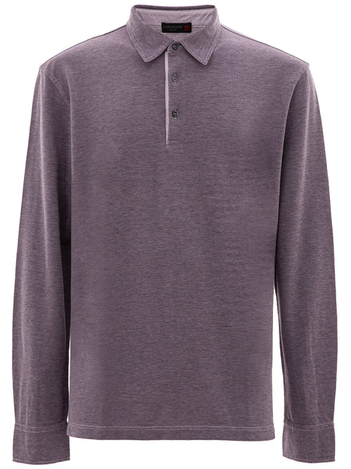 Corneliani Polo color indaco da uomo