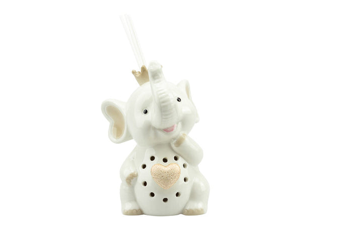 Bomboniera Profumatore Elefante Porcellana con LED Harmony
