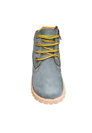Boscaiolo bambino Shooterino Basic blue camel pelle lacci casual style