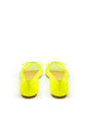 Christian Louboutin Ballerina a Punta in Mesh Giallo Fluo da donna