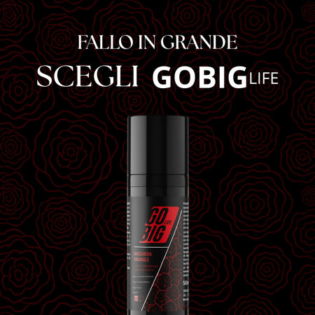 Gobig life maschera vaginale idratante e rassodante | riduce secchezza e lassità | pantenolo, aloe vera, olio di germe di grano e macadamia | 100% naturale | protegge dalle irritazioni | lubrificante