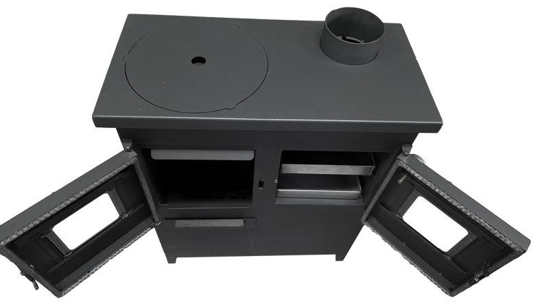 Stufa a Legna Smart (cucina - Forno) L.65 Xp.33 X80 H.Cm