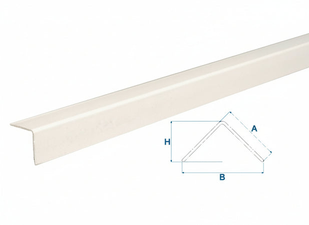 PARASPIGOLI IN PVC BIANCHI PA22x22 PACCO DA 52MT