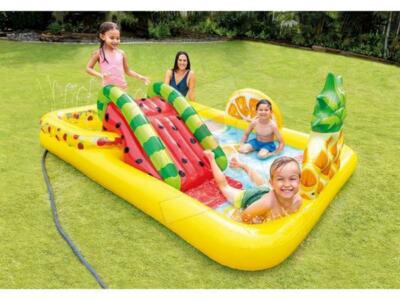 GIOCO GONFIABILE PISCINA INTEX PLAYCENTER FUN'N FRUIT CM. 244X191X91H