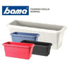 BALCONETTA VASO FIORIERA RETTANGOLARE PAGLIA IN PLASTICA CM. 40X20X17,5H