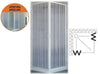 BOX DOCCIA BRIXO PVC BALENA PORTE ESTENSIBILI CM. H185 X 70/80 X 110/120