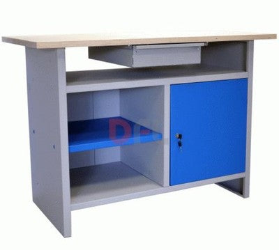 BANCO BANCHI DA LAVORO CON PIANO IN LEGNO CM. 120x60xh84