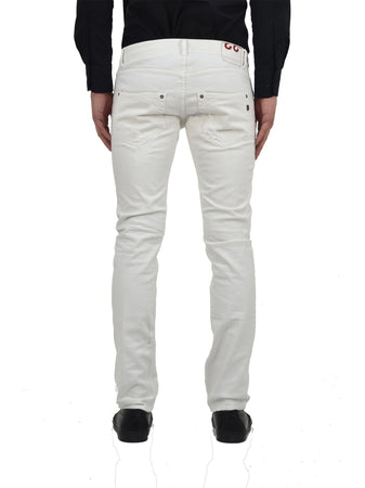 DONDUP Dondup Jeans Bianco Uomo Cotone Mod.UP073S052U654000 da uomo